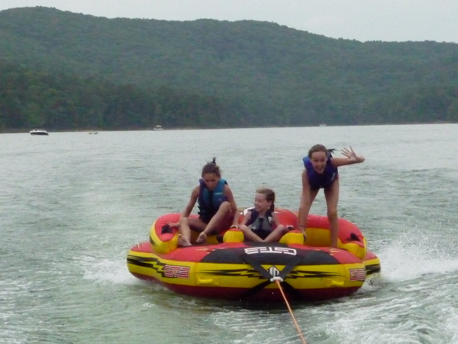 Lawson Elizabeth Tubing at the Lake!