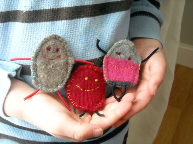 Wood Pond Designs: Upcycled Recycled Felted Sweater Plush Stuffed Animals