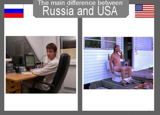 Russia and the USA funny observation - 23 Pics | Curious, Funny Photos