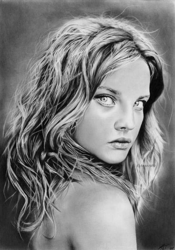 54 Incredible female pencil portrait drawings Curious, Funny Photos