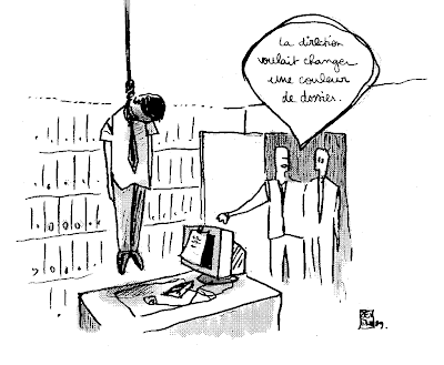 dessin presse suicide France Telecom