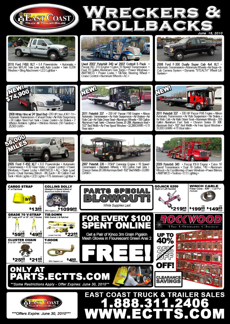 Canada Towing and Hauling Towing truck and towing parts specials