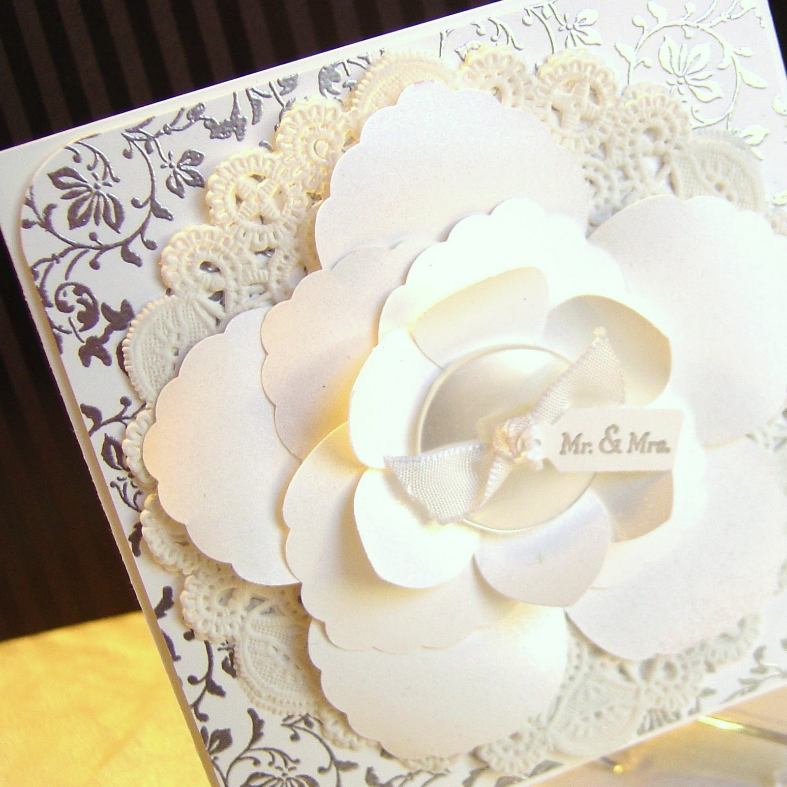 Two Happy Stampers Elegant Wedding Card