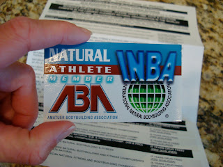 Natural Bodybuilding Organization Membership Card