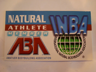 Natural Bodybuilding Organization Membership Card