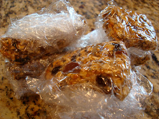 Peanut Butter Chocolate Chip Protein Bars in plastic wrap - 21