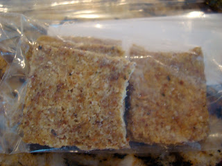 Up close of one package of raw crackers