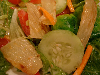 Mixed greens with Roasted Coconut Ginger Fennel