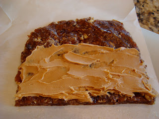 Caramel Bite dough spread with peanut butter