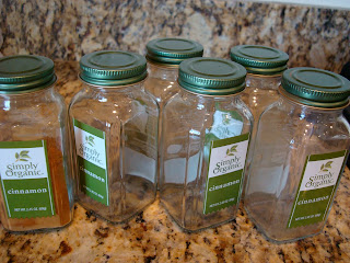 Empty spice jars
