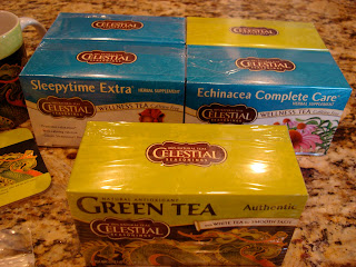 Boxes of various Celestial Tea