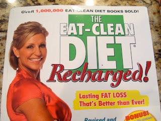Close up of the Eat-Clean Diet Recharged book