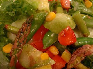 Close up of mixed salad with vegetables - 33