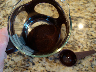 Coffee ground in French press