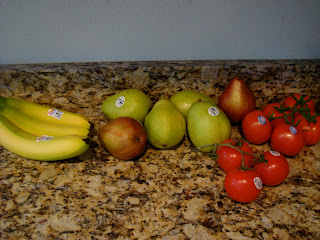 Bananas, Pears and Vine-Ripened Tomatoes