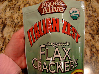 Foods Alive Italian Zest Flax Crackers bag - 35