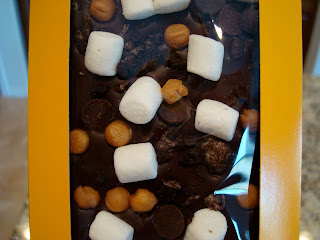 Chocomize Dark Chocolate with Marshmallows, Oreo Pieces, Caramel Pieces, and Dark Chocolate Chips