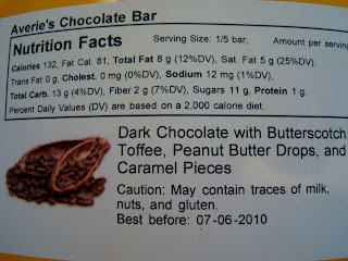 Back label of bar - 63