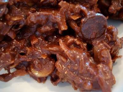 Close up of chocolate chips in No Bake Vegan Mint Chocolate Coconut Snowballs