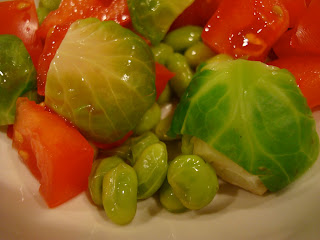 Close up of Edamame Salad