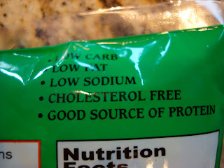 Nutritional info on Edamame package