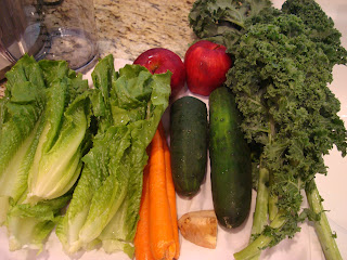 Variety of vegetables and fruit on countertop