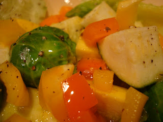 Mixed vegetables with dressing