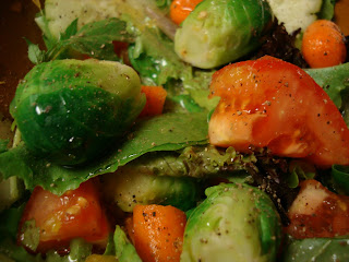 Mixed vegetables in dressing