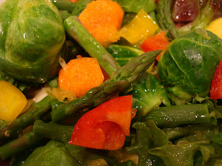 Mixed vegetables drizzled with dressing - 23