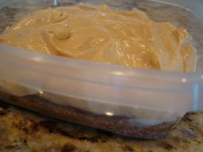 Raw Vegan Cheesecake in clear container