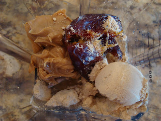 Ingredients for Vegan Peanut Butter Cookie Dough Balls in blender - 3