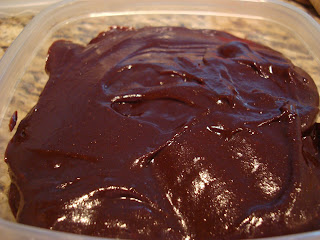 Raw Vegan Chocolate Mousse in clear container