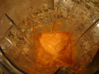 Ingredients after being blended in blender