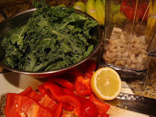 Ingredients needed to make Raw Vegan Kale Chips
