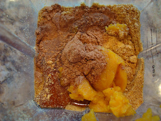 Pumpkin, Maple, Pumpkin Pie Spice and Coconut Oil added to ground flaxseeds - 19