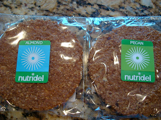 Two Nutridel cookies one almond one pecan flavor - 38