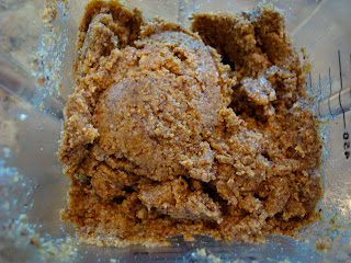 Blended up Raw Vegan Almond Butter Cookie Balls batter - 37
