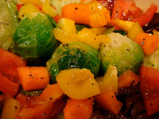 Close up of vegetables on salad