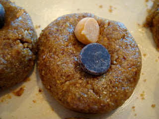 Close up of Raw Vegan Almond Butter Cookies - 51