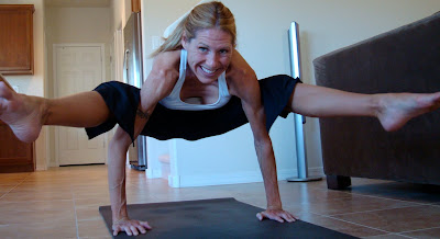 Woman doing yoga pose