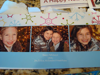 Christmas card with children's photos