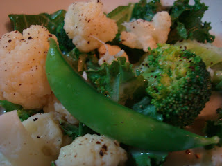 Close up of salad with vegetables