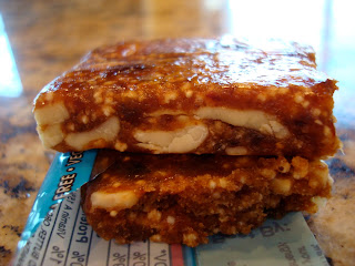 Prana Bar split and half and laying on top of each other 