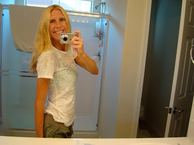 Woman showing off new hair - 7