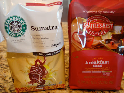 Sumatra and breakfast blend coffees