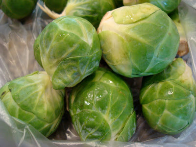 Close up of Brussel sprouts in bag - 9
