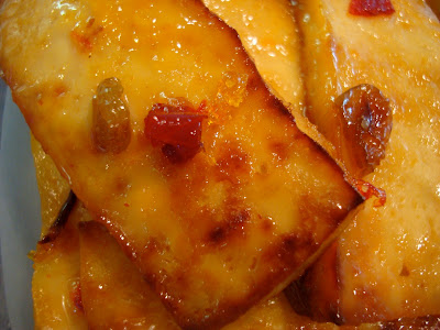 Close up of Honey Lemon Tofu - 19