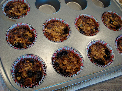 Baked muffins right out of muffins
