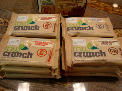 Stacks of Raw Crunch Bars