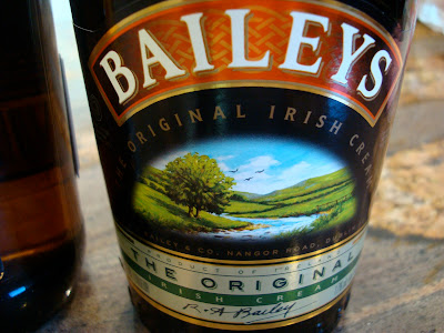 Close up of label on Baileys bottle - 13